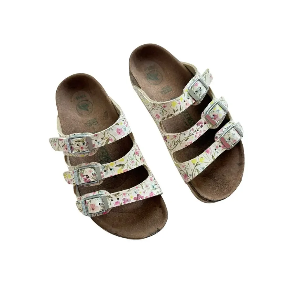 Birkenstock Floral Florida Birko-Flor Vegan Sandals Size 30(12)